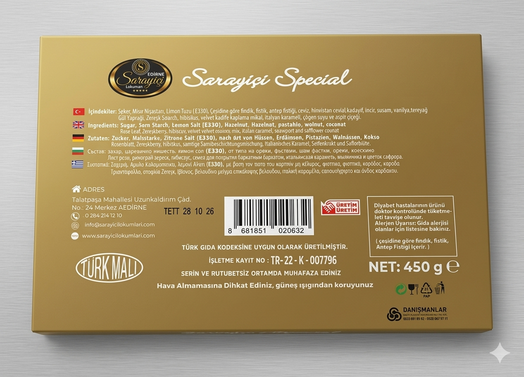 SPACİAL LOKUM 450 GR
