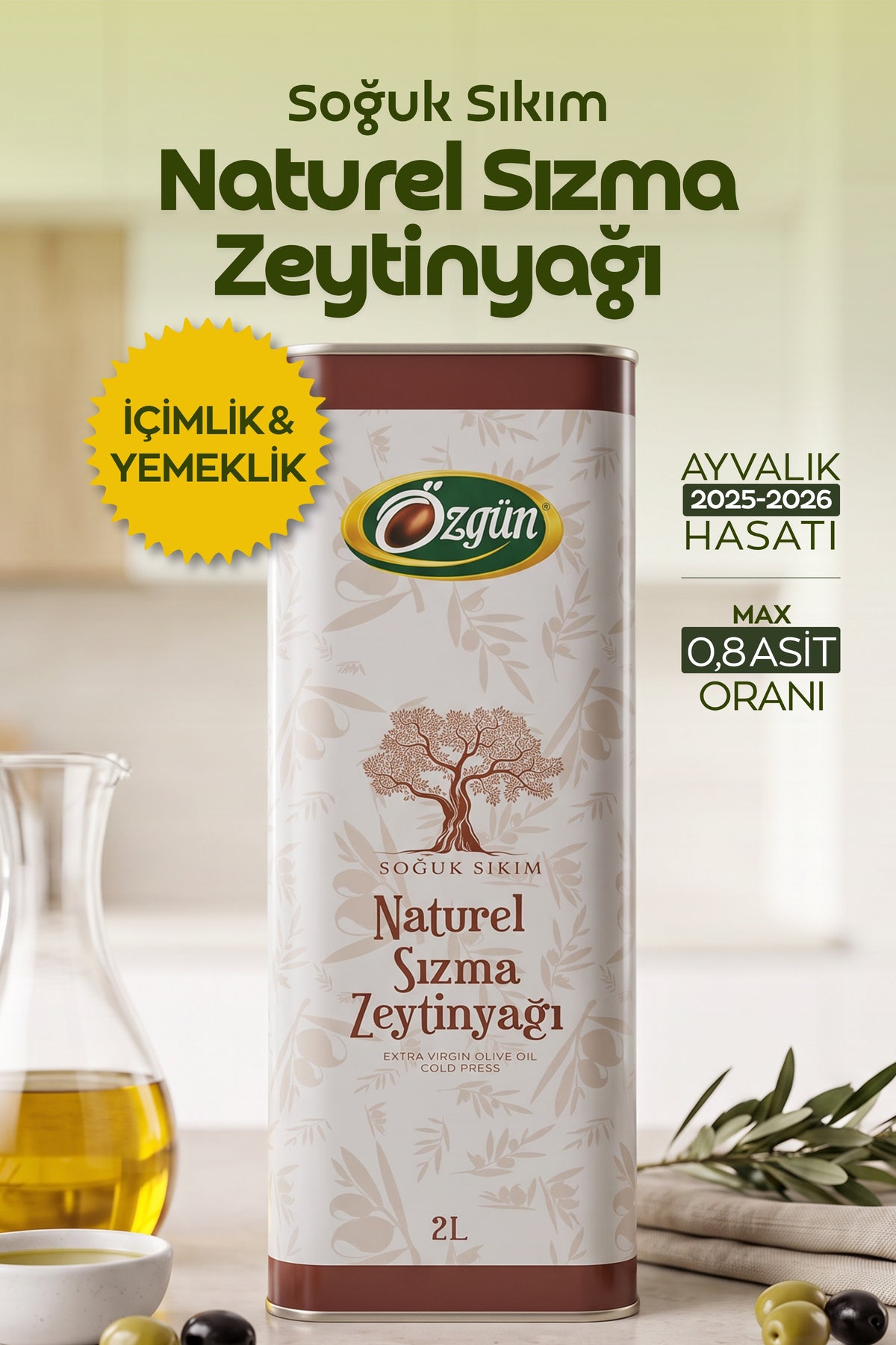 Natural Sızma Soğuk Sıkım 2 lt.