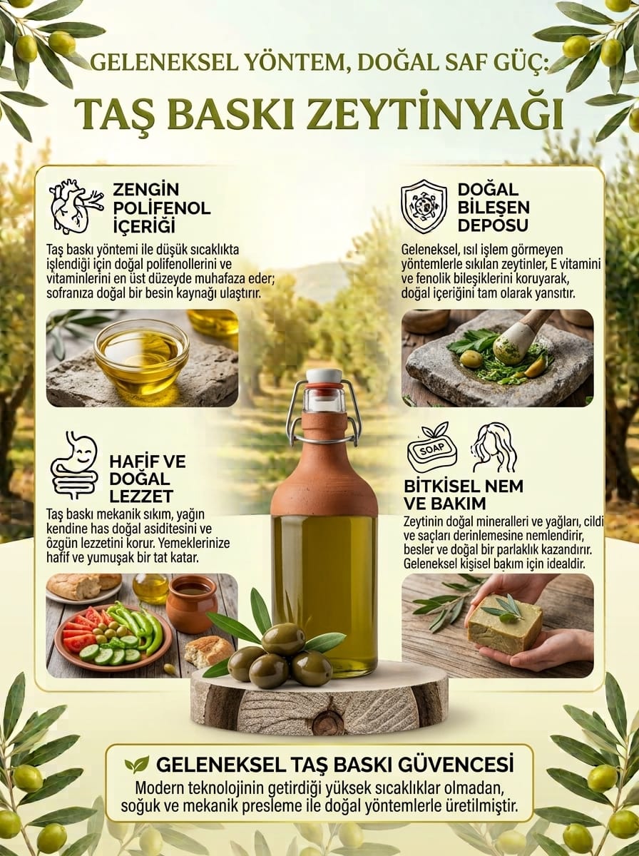 Taş Baskı Zeytinyağı 3 lt.