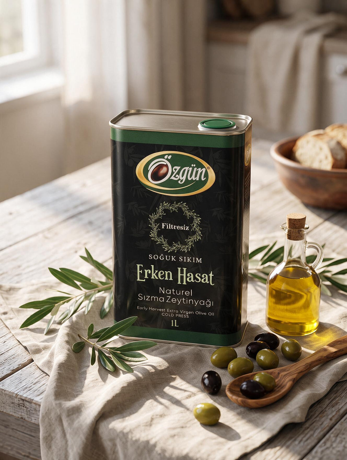 Erken Hasat Zeytinyağı 1 lt. Teneke